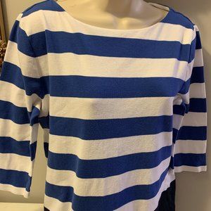Blue/White Striped Top by Chaps